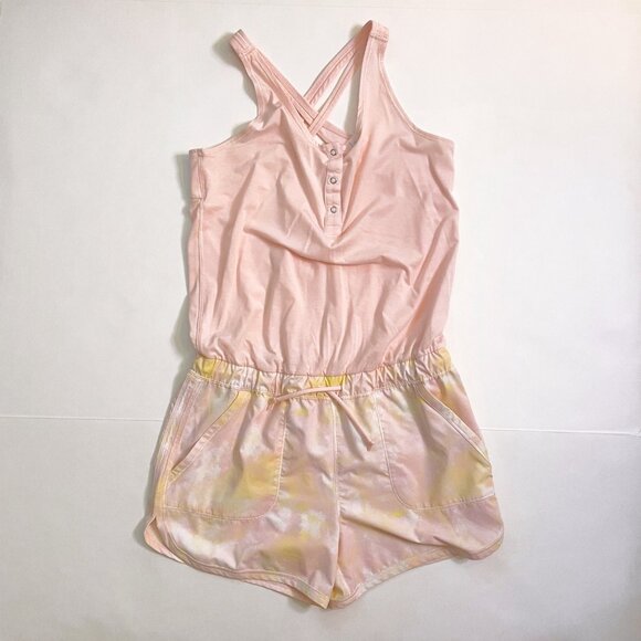 Ivivva Lululemon Girls Serene Heart Romper, Size 14 - Picture 1 of 4